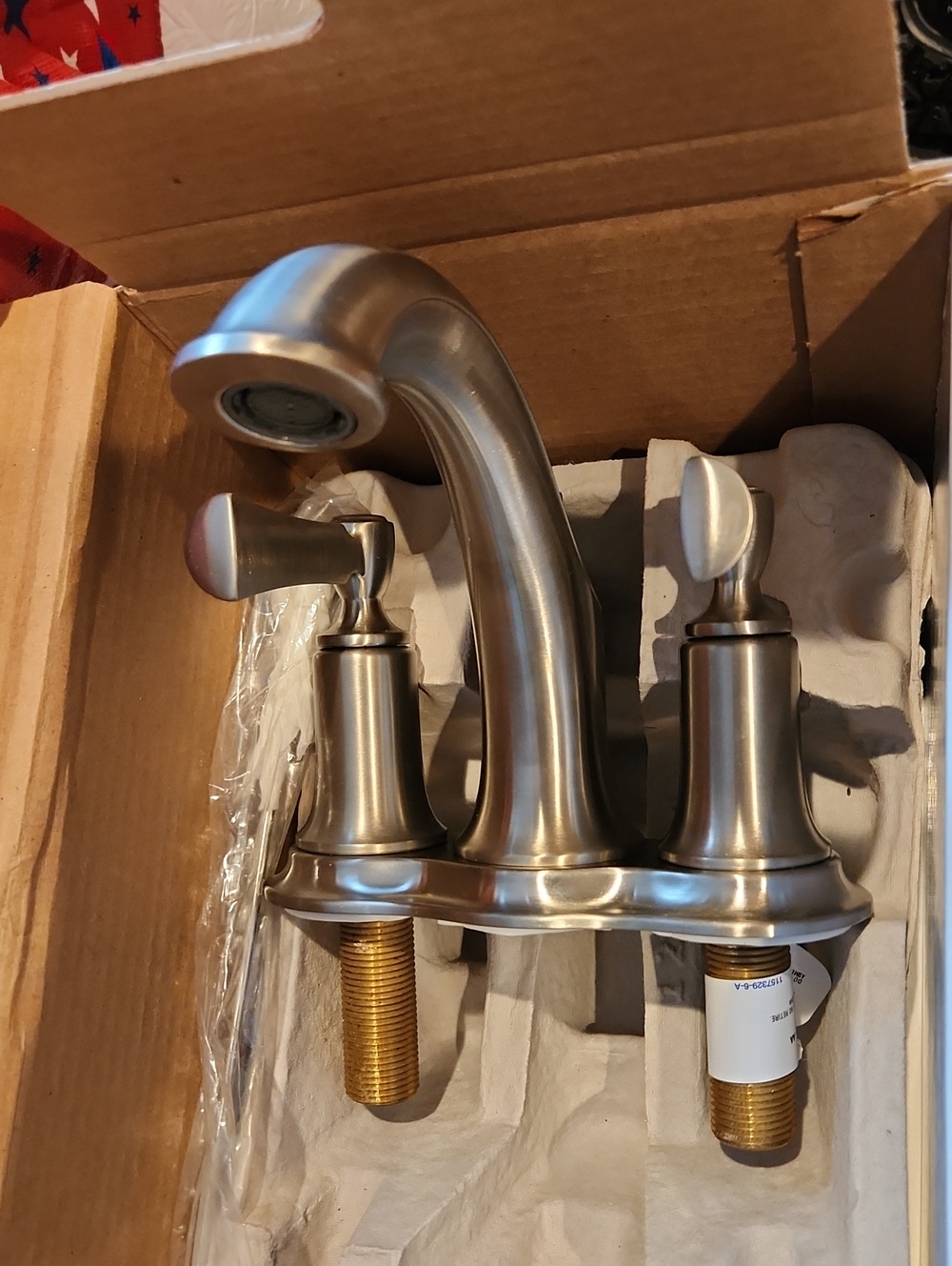 Kohler Elliston 4" Centerset Silver Faucets (2)
